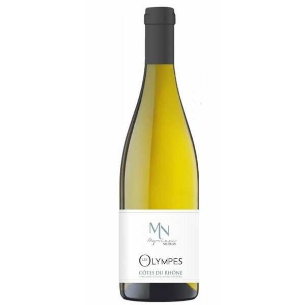 Vin blanc de la région du Rhône : MYRIAM NICOLAS COTES DU RHONE "LES OLYMPES" BLANC