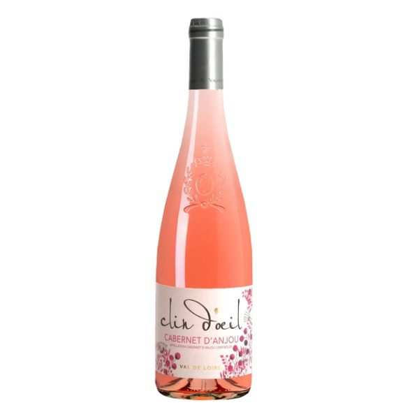 Découvrez le vin rosé CLIN D'OEIL CABERNET D'ANJOU ROSE et son appellation CABERNET D'ANJOU ROSE